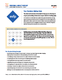 MBTI® Personal Impact Report